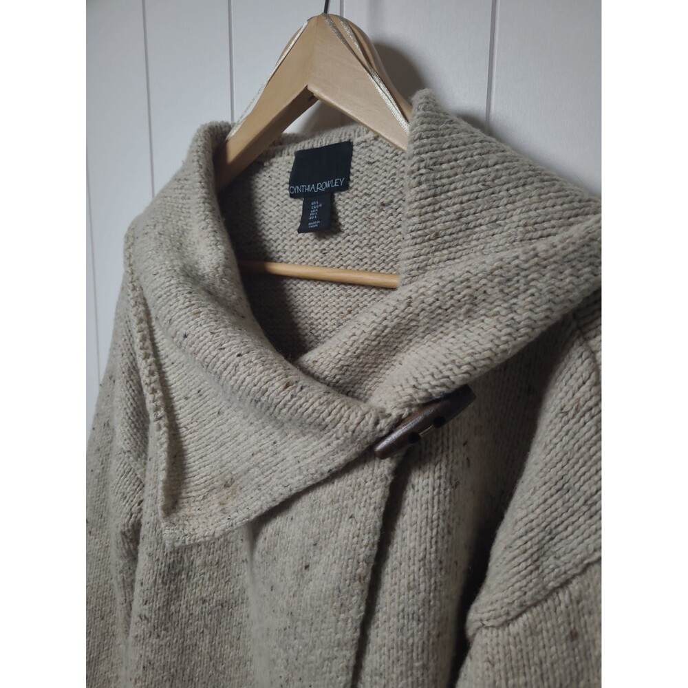 Cynthia Rowley Sweater Women's Large Boho Knit Preppy Relaxed Fall Winter - Picture 4 of 8
